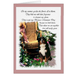 Cartão Presentes de Arte de Cachorro de Montanha Bernese