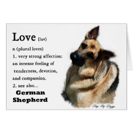 Cartão Presentes de arte german shepherd