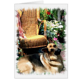 Cartão Presentes de arte german shepherd