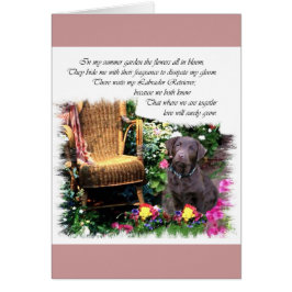 Cartão Presentes de Arte Labrador Retriever