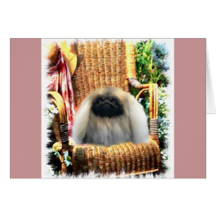 Cartão Presentes de Arte Pekingeses