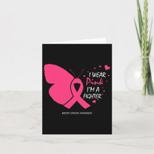 Cartão Presentes De Borboleta Eu Visto Cancer De Mama De