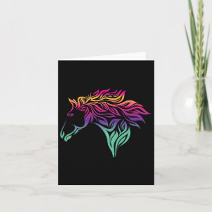 Cartão Presentes De Cavalo Para Meninas. Anel