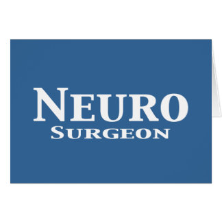 Cartão Presentes de cirurgião em Neuro