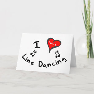 Cartão Presentes de dança de linha - I dança de linha car