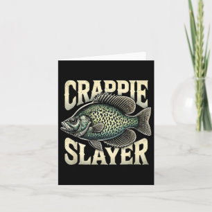 Cartão Presentes De Entusiastas De Pesca De Crappie Para