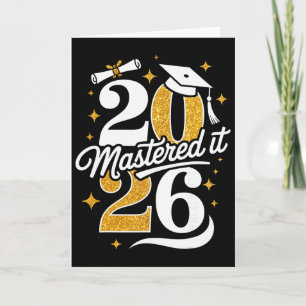 Cartão Presentes de Formatura do Mestre Cl de 2026 Mestra