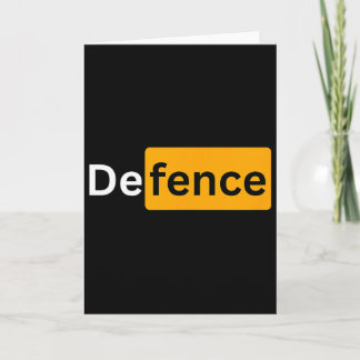 Cartão Presentes de Futebol Y - Defesa 