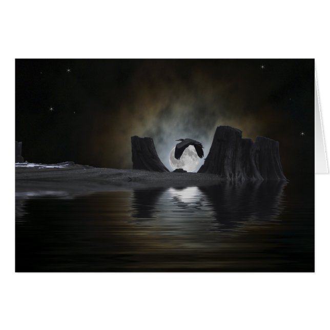 Cartão Presentes de Herão Azul (Frente Horizontal)