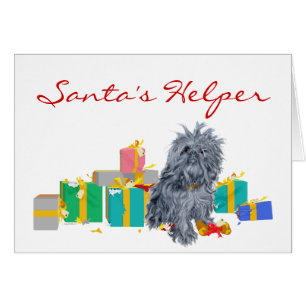 Cartão Presentes de Natal do Griffon de Bruxelas