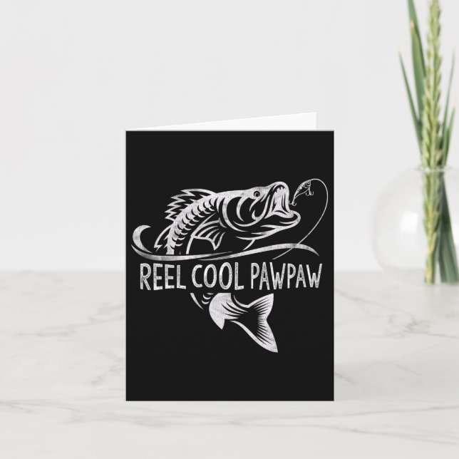 Cartão Presentes de pesca de Pawpaw muito fixes para o Di (Frente)