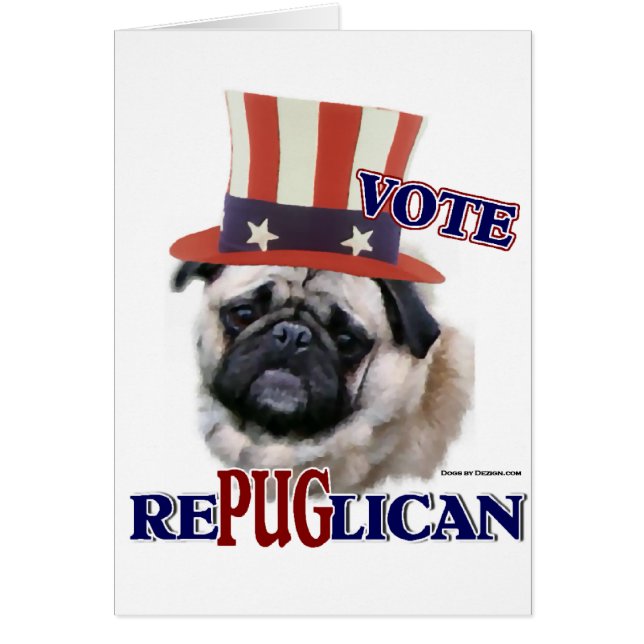 Cartão Presentes de Pug Lovers (Frente)