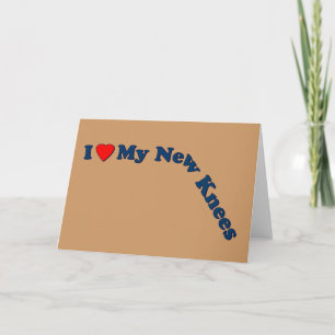 Cartão Presentes de substituição do joelho duplo Bem-Es