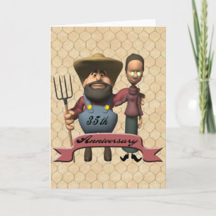 Cartão Presentes do 35º aniversário de casamento