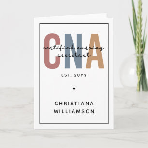 Cartão Presentes do Assistente de Enfermagem Certificado 