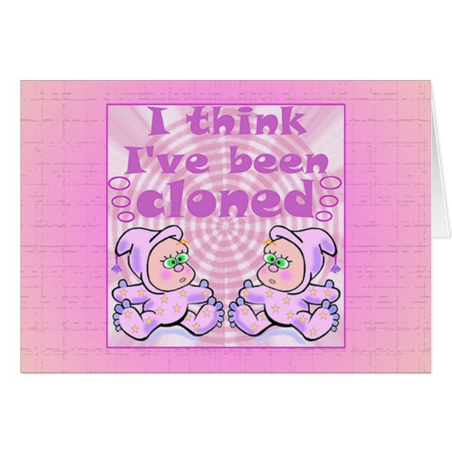 Cartão Presentes do bebê dos gêmeos (Frente Horizontal)