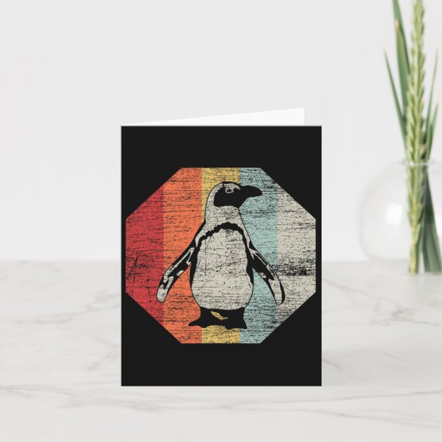 Cartão Presentes do Dia da Terra Animal Pinguim Fofo  (Frente)