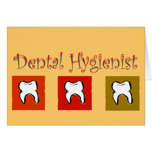Cartão Presentes do higienista dental, design de 3 dentes