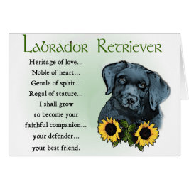 Cartão Presentes do Labrador Retriever