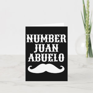 Cartão Presentes do Melhor Pai Espanhol Mexicano Juan Abu