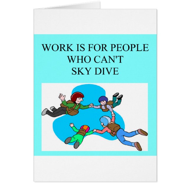 Cartão presentes do mergulhador do céu (Frente)