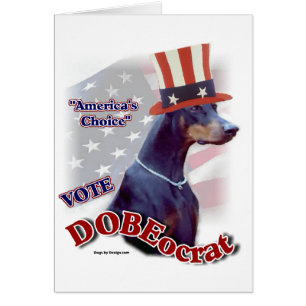 Cartão Presentes do Pinscher do Doberman