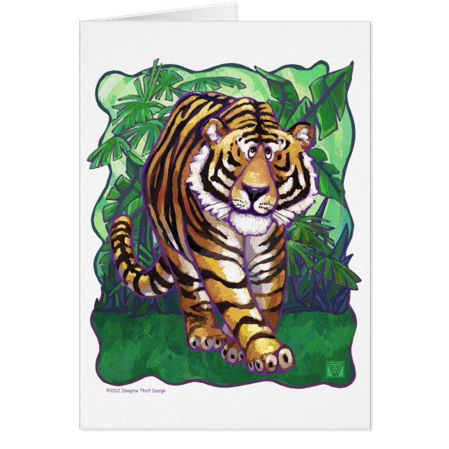Cartão Presentes e acessórios do Tiger (Frente)
