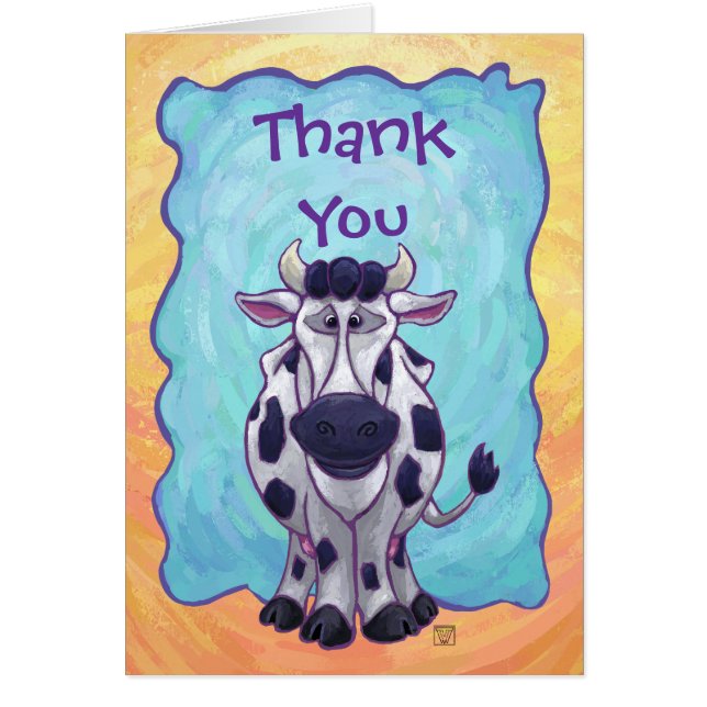 Cartão Presentes e acessórios para vacas (Frente)