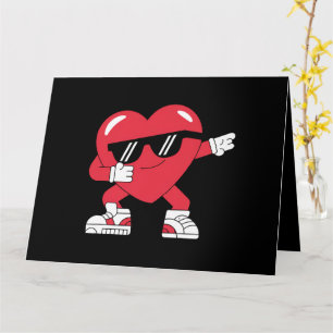 Cartão Presentes Engraçados Coração Dabbing Dia de São Va