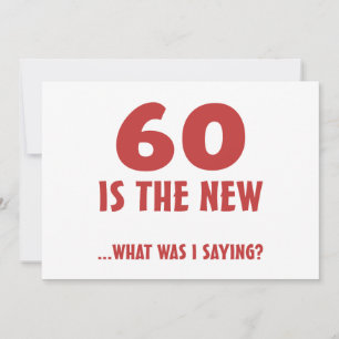 Cartão Presentes engraçados do 60º aniversário
