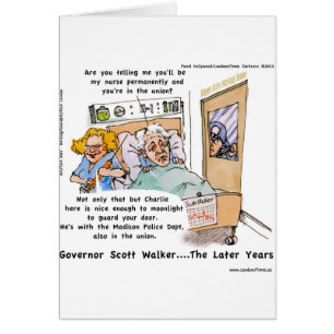 Cartão Presentes Engraçados Gov Scott Walker Camisetas Et