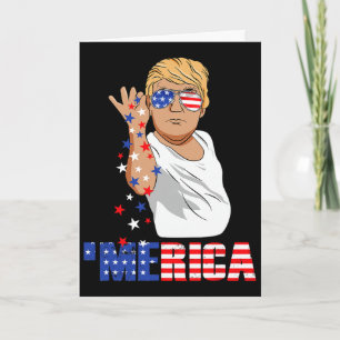 Cartão Presentes engraçados Trump Salt Merica Liberdade 4
