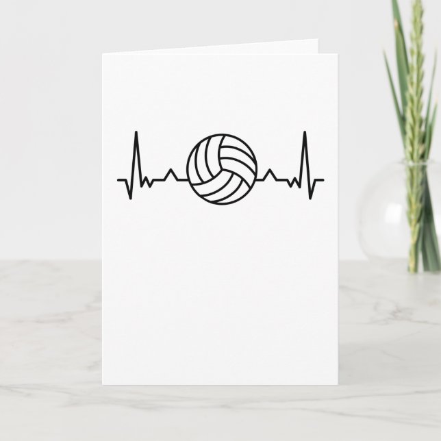 Cartão Presentes Esportivos Coração de Volei (Frente)