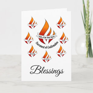 Cartão Presentes Genéricos da Confirmação do Espírito San