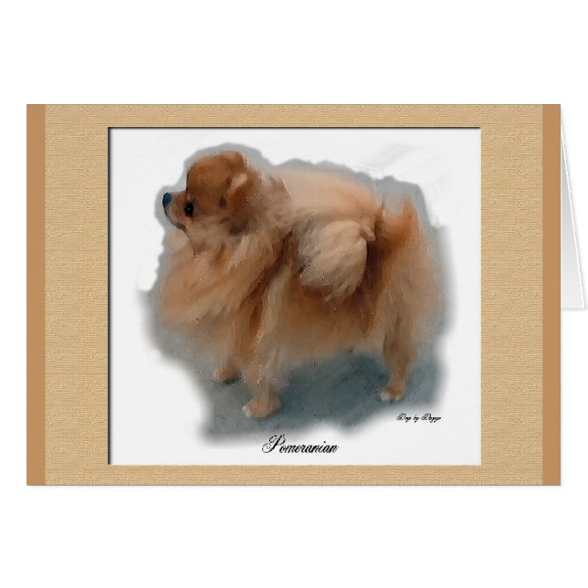 Cartão Presentes para Amantes de Spitz Alemão (Frente Horizontal)