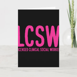 Cartão Presentes para Conselheiros de Saúde Mental Lcsw C