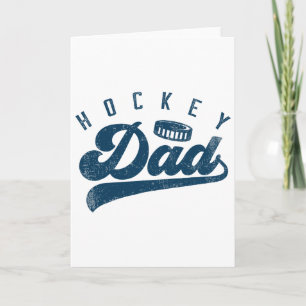 Cartão Presentes para Pai do Hockey Dia dos Pais 