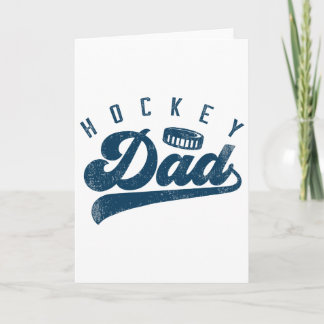 Cartão Presentes para Pai do Hockey Dia dos Pais 