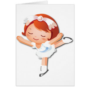 Cartão Presentes personalizados do patinagem no gelo