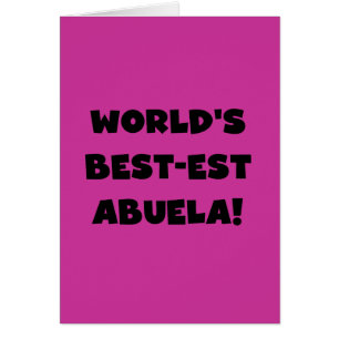 Cartão Presentes preto e branco do Melhor-est Abuela do