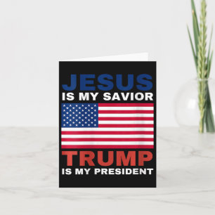 Cartão Presentes Trump 2020 para Mulheres Jesus É Meu Sal