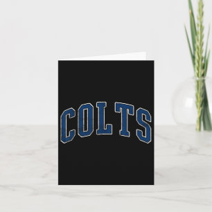 Cartão Presentes Vintage Retro Nome dos Colts Homem Mulhe