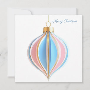 Cartão Presépio festivo e elegante Olá de Natal Bola