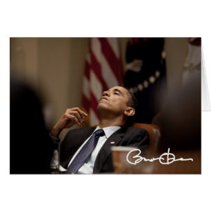 Cartão Presidente Barack Obama
