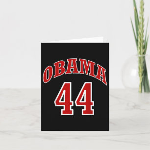 Cartão Presidente Barack Obama 44 Shirt Faux Jersey 44 U