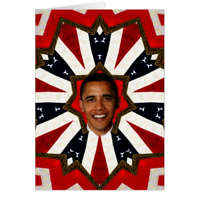 Cartão Presidente Barack Obama, EUA_ (Frente)