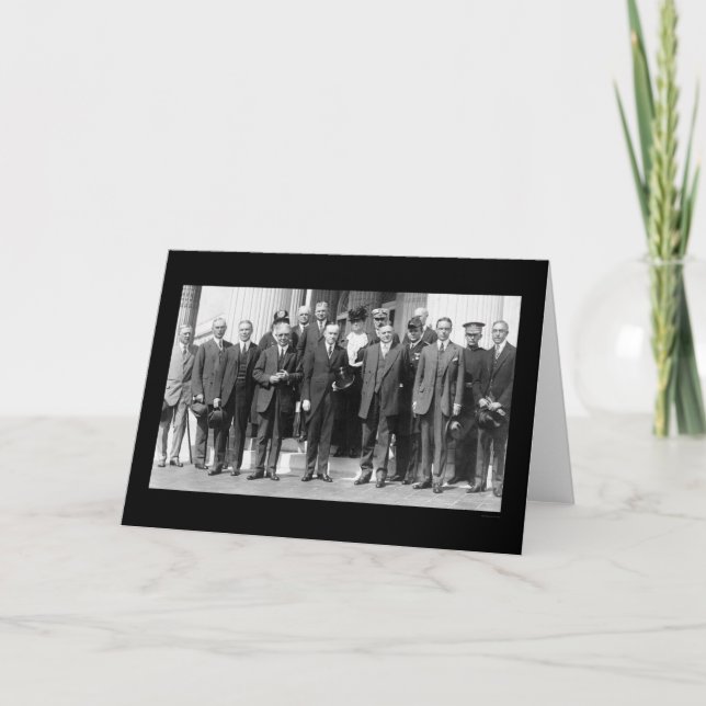 Cartão Presidente Coolidge e Herbert Hoover 1923 (Frente)
