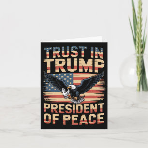 Cartão Presidente Da Peace Trust Em Trump 2