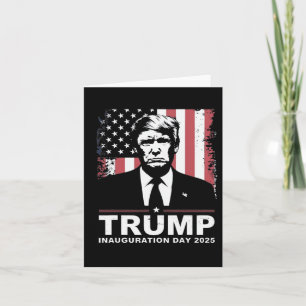 Cartão Presidente Donald Trump Inauguração 2025 47th Pres