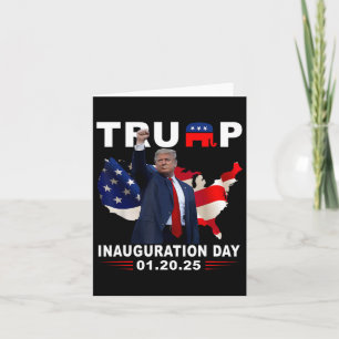 Cartão Presidente Donald Trump Inauguração Dia 2025